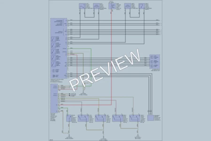 2008 MercedesBenz E350 Interior Lights wiring diagram preview