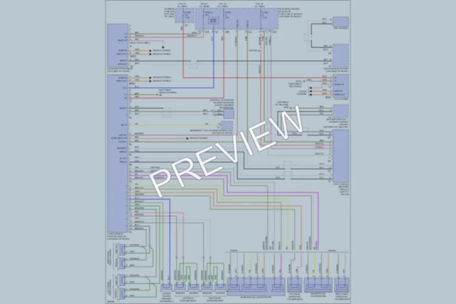 2008 MercedesBenz E350 Navigation wiring diagram preview