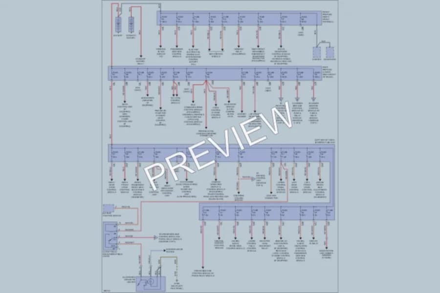 2008 MercedesBenz E350 Power Distribution wiring diagram preview