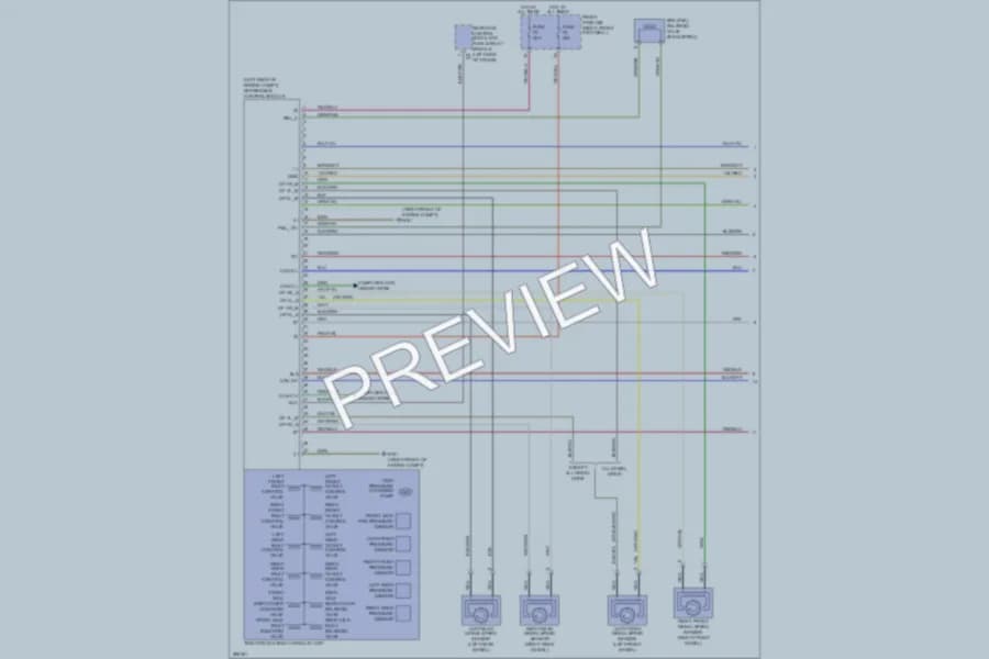 2008 MercedesBenz E550 Anti Lock Brakes wiring diagram preview