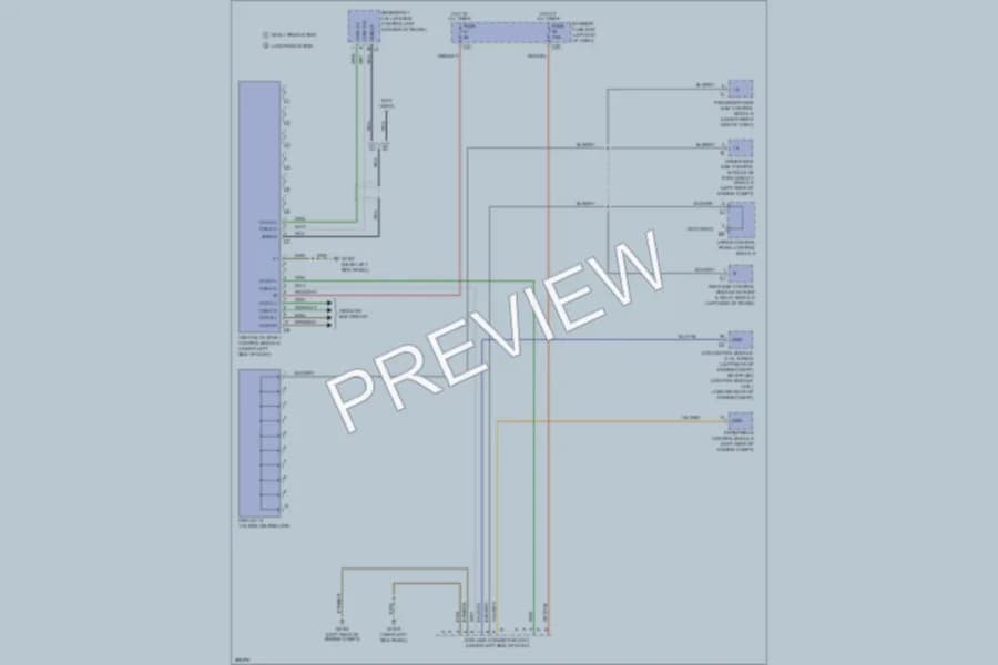 2008 MercedesBenz E550 Computer Data Lines wiring diagram preview