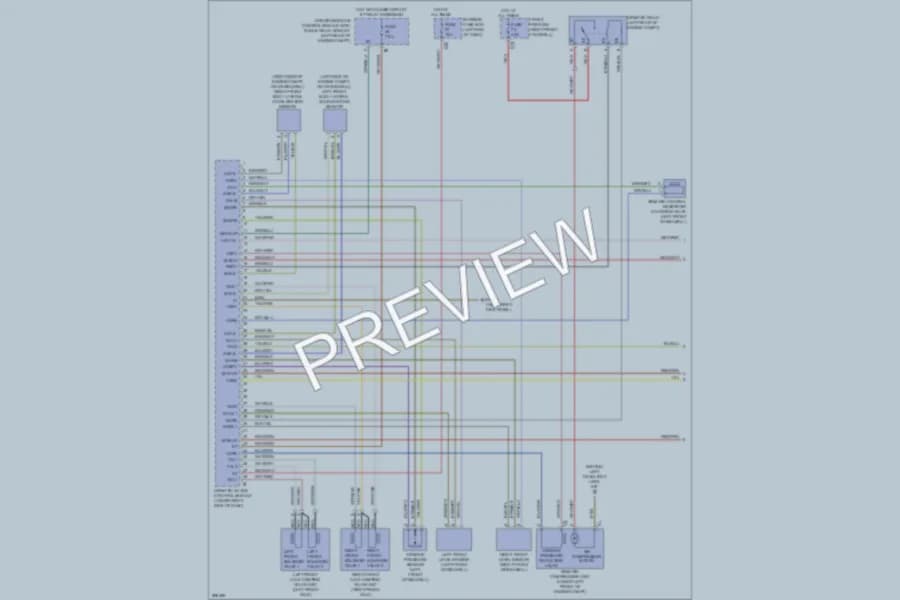 2008 MercedesBenz E550 Electronic Suspension wiring diagram preview