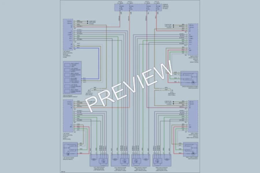 2008 MercedesBenz E550 Power Windows wiring diagram preview