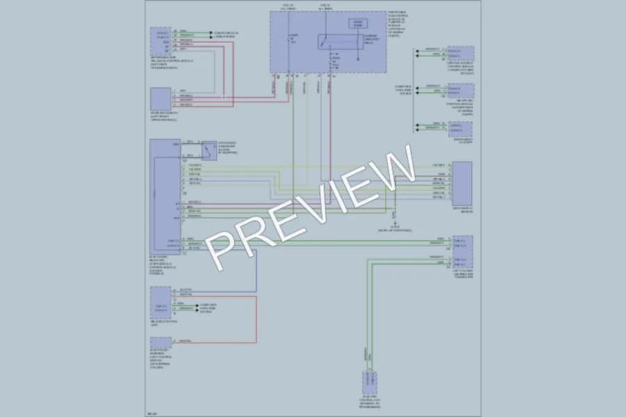 2008 MercedesBenz E550 Shift Interlock wiring diagram preview