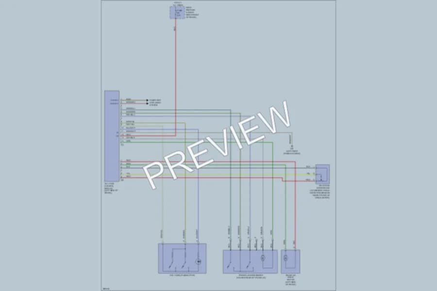 2008 MercedesBenz E550 Trunk Tailgate Fuel Door wiring diagram preview
