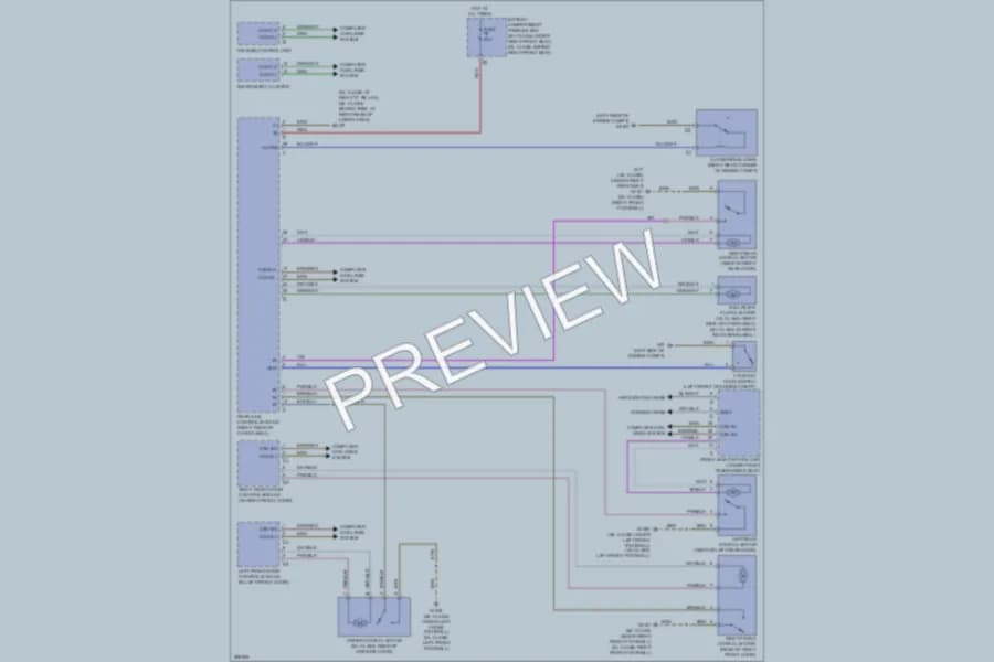 2008 MercedesBenz GL320CDI Anti Theft wiring diagram preview