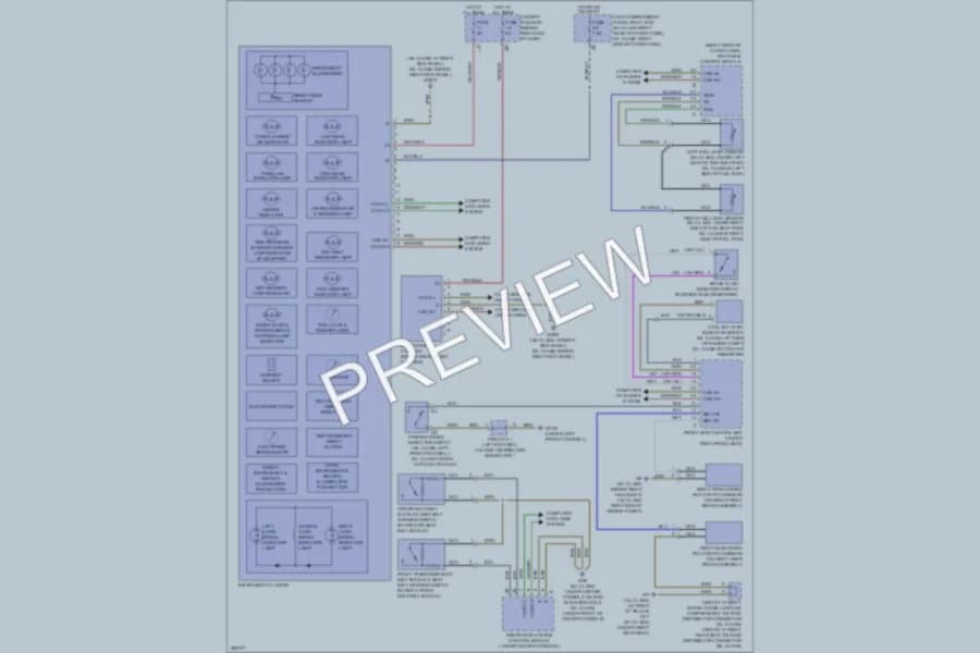 2008 MercedesBenz GL550 Instrument Cluster wiring diagram preview