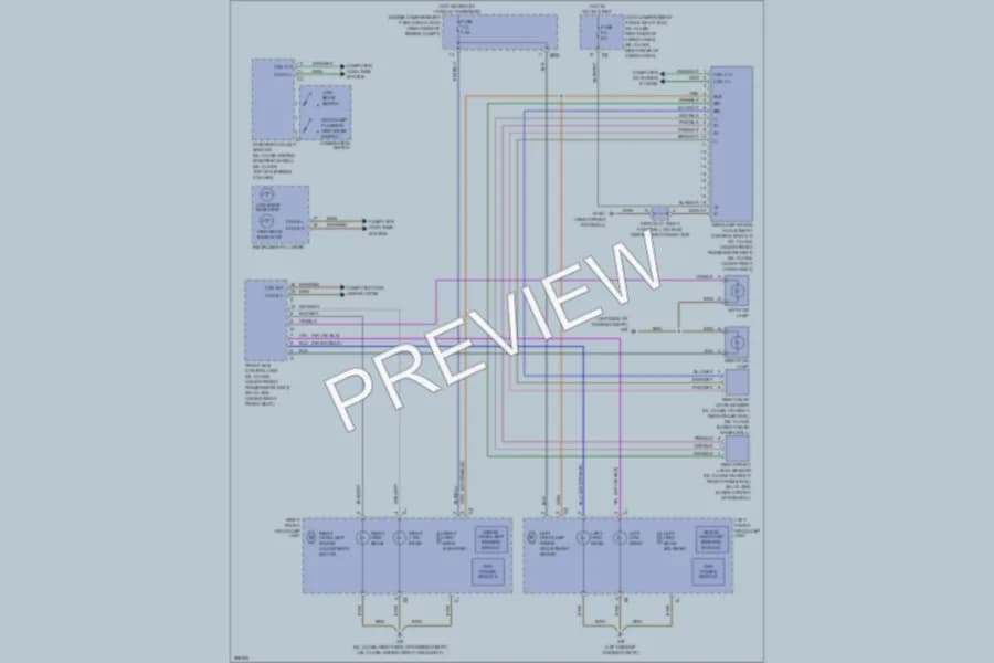 2008 MercedesBenz ML320CDI Headlights wiring diagram preview