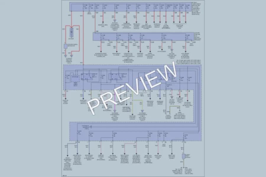 2008 MercedesBenz ML320CDI Power Distribution wiring diagram preview