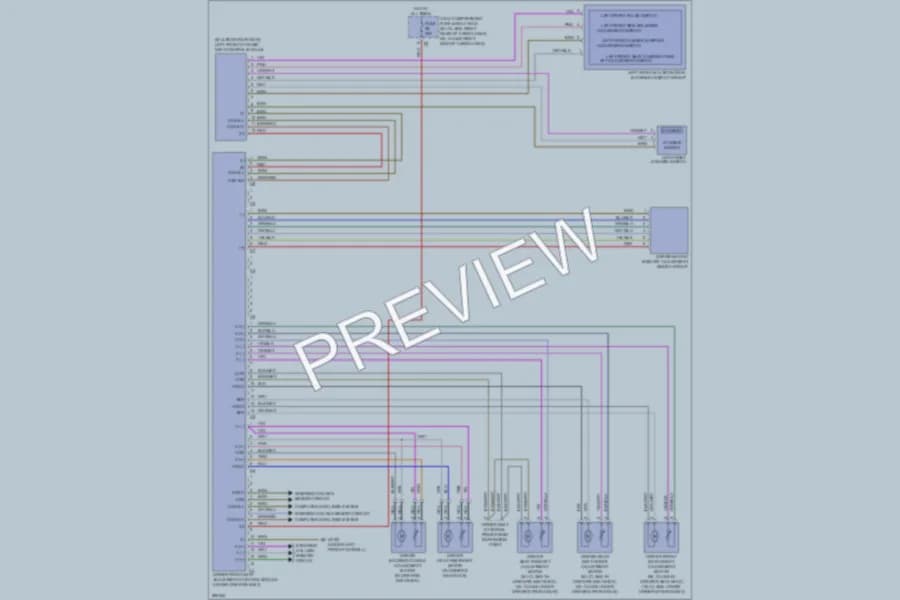 2008 MercedesBenz ML350 Memory Systems wiring diagram preview