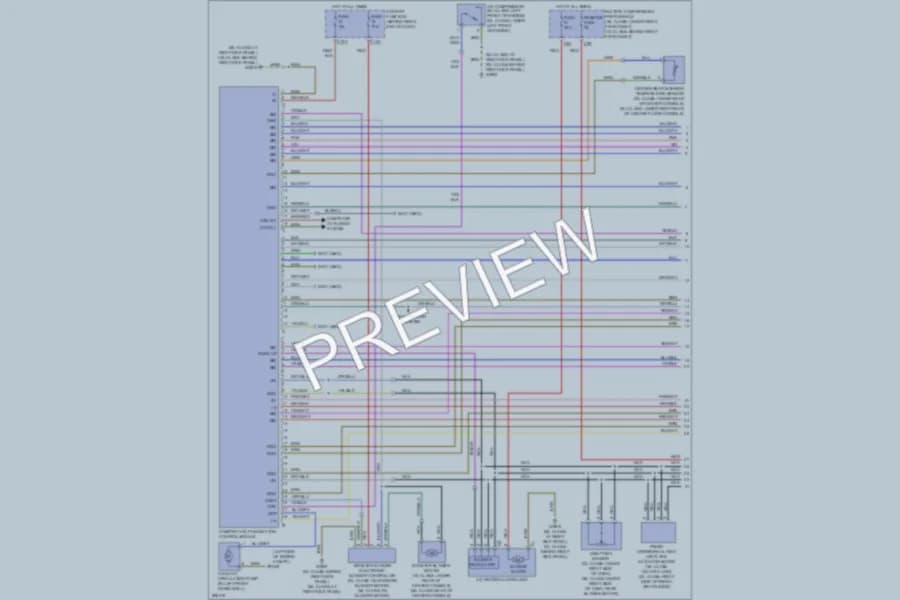 2008 MercedesBenz ML550 Air Conditioning wiring diagram preview