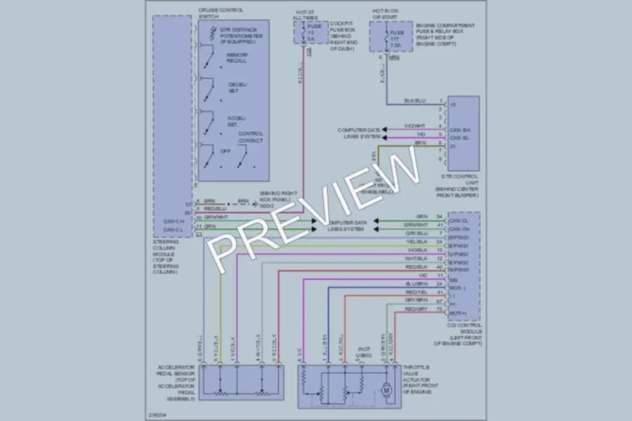2008 MercedesBenz R320CDI Cruise Control wiring diagram preview
