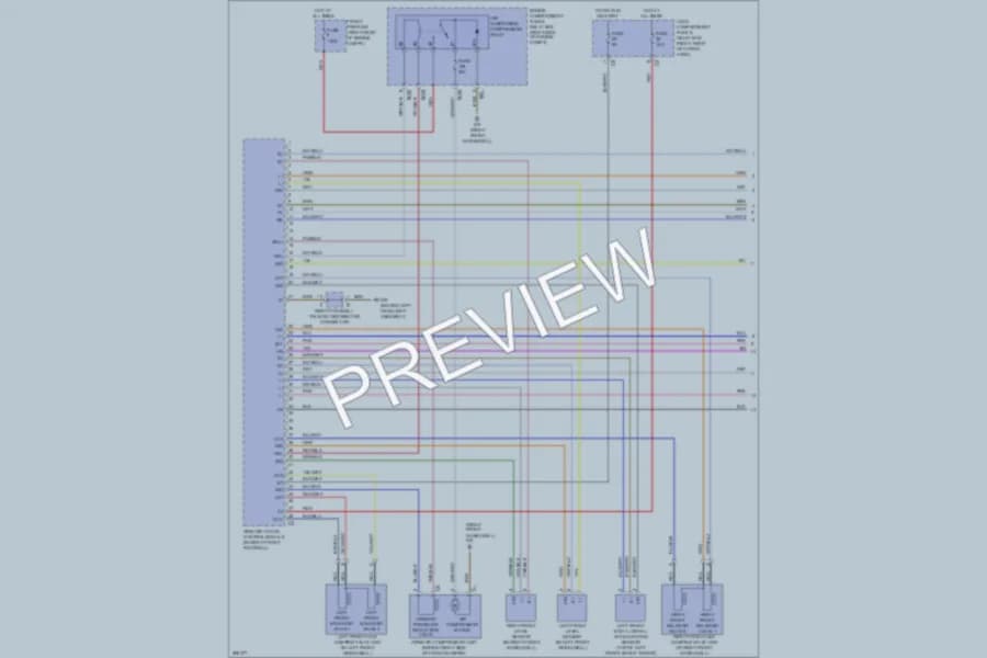 2008 MercedesBenz R320CDI Electronic Suspension wiring diagram preview