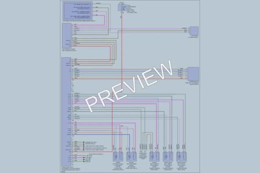 2008 MercedesBenz R320CDI Memory Systems wiring diagram preview