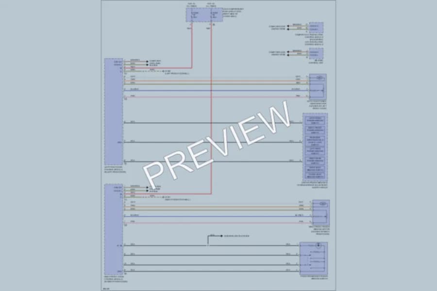 2008 MercedesBenz R320CDI Power Windows wiring diagram preview