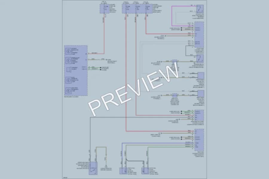 2008 MercedesBenz R320CDI Warning Systems wiring diagram preview