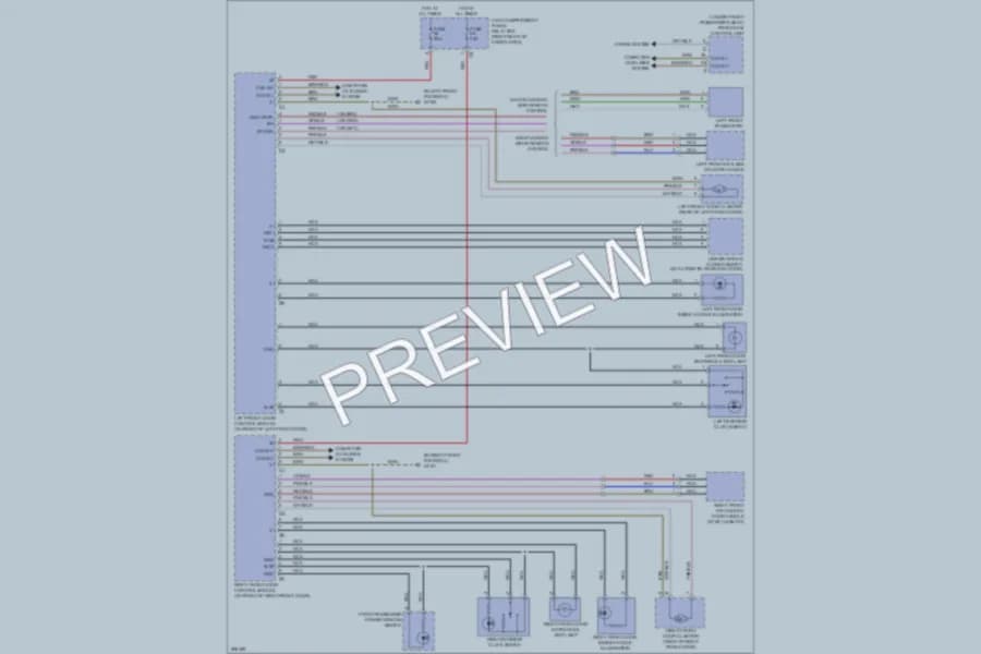 2008 MercedesBenz R350 Power Door Locks wiring diagram preview