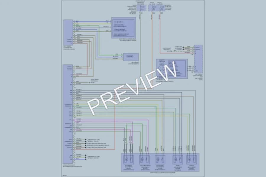 2008 MercedesBenz S550 Memory Systems wiring diagram preview