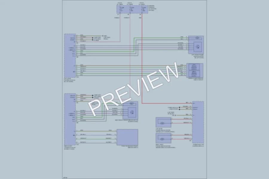 2008 MercedesBenz SLK280 Power Windows wiring diagram preview