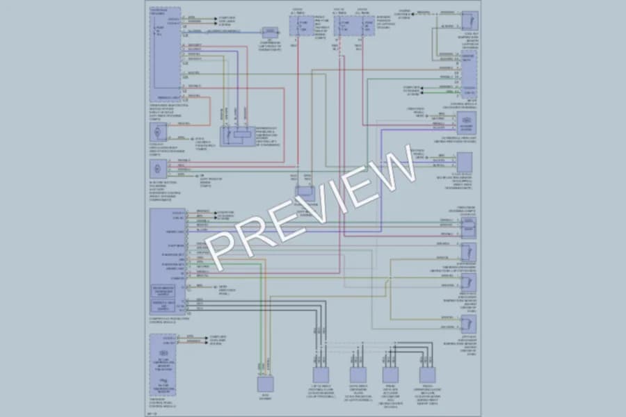 2008 MercedesBenz SLK350 Air Conditioning wiring diagram preview