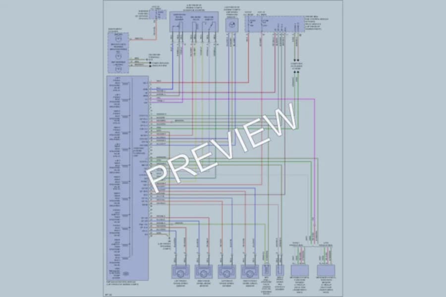2008 MercedesBenz SLK350 Anti Lock Brakes wiring diagram preview