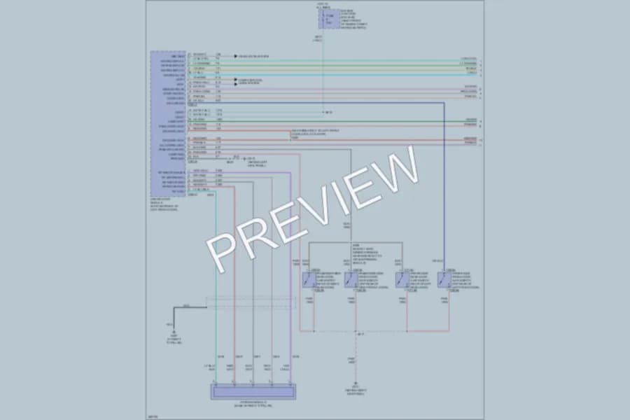 2008 Mercury GrandMarquis Anti Theft wiring diagram preview