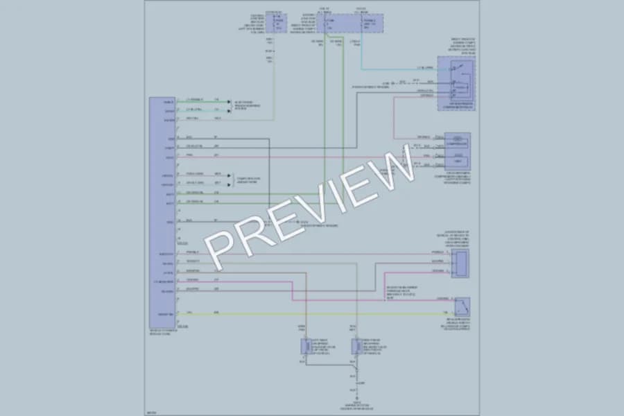 2008 Mercury GrandMarquis Electronic Suspension wiring diagram preview