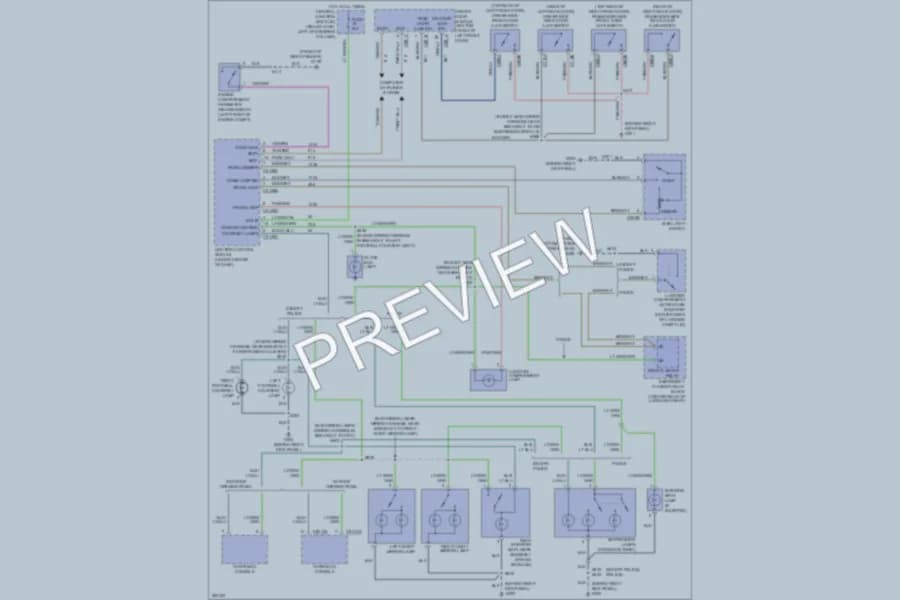 2008 Mercury GrandMarquis Interior Lights wiring diagram preview
