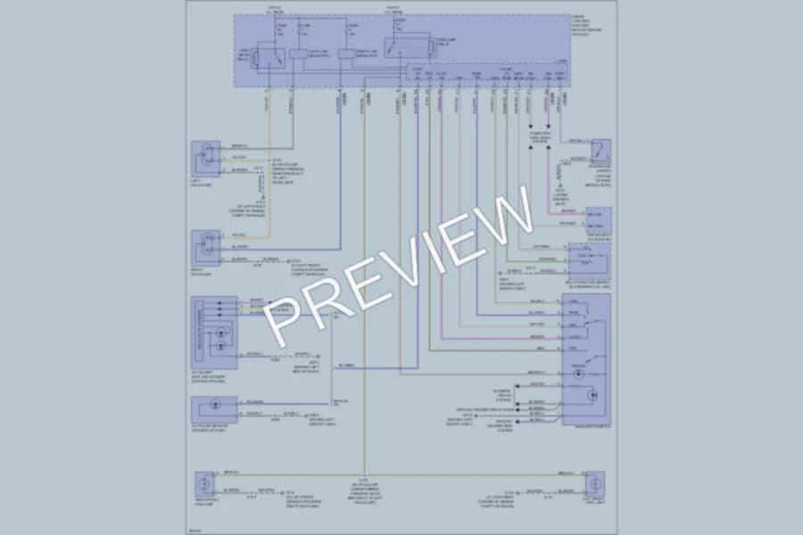 2008 Mercury Mariner Headlights wiring diagram preview