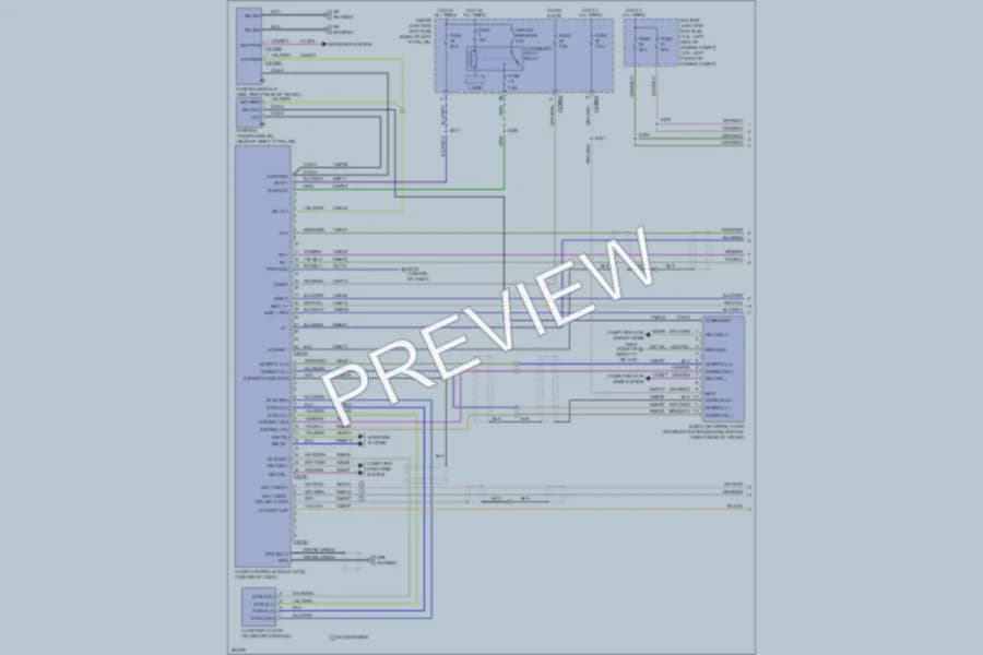 2008 Mercury Mariner Navigation wiring diagram preview