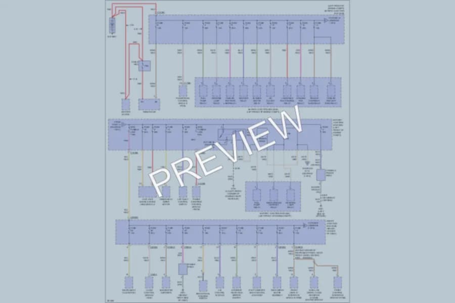 2008 Mercury Mariner Power Distribution wiring diagram preview