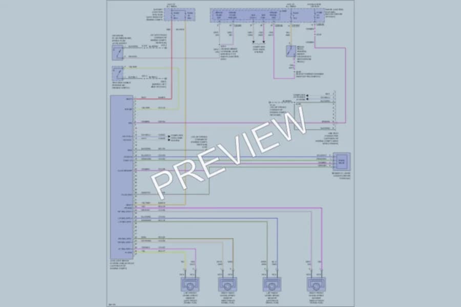 2008 Mercury MarinerHybrid Anti Lock Brakes wiring diagram preview