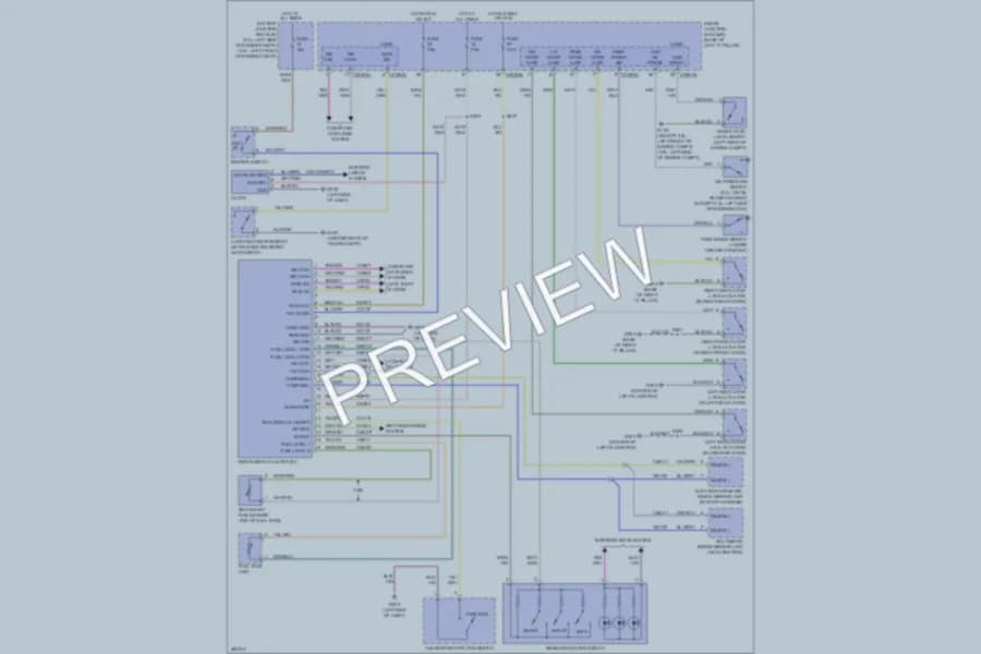 2008 Mercury Milan Instrument Cluster wiring diagram preview