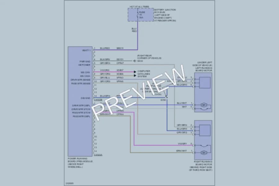 2008 Mercury Mountaineer Trunk Tailgate Fuel Door wiring diagram preview