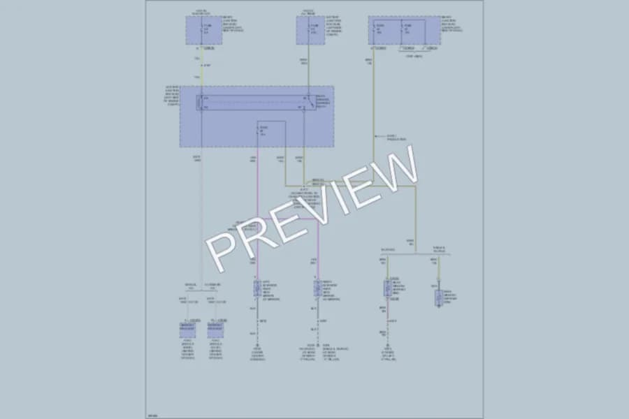 2008 Mercury Sable Defoggers wiring diagram preview