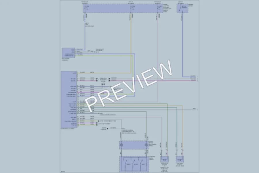 2008 Mercury Sable Instrument Cluster wiring diagram preview