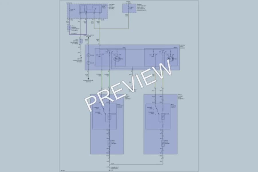 2008 Mitsubishi Endeavor Power Seats wiring diagram preview
