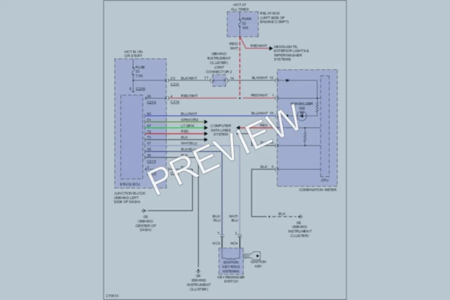 2008 Mitsubishi Galant Anti Theft wiring diagram preview