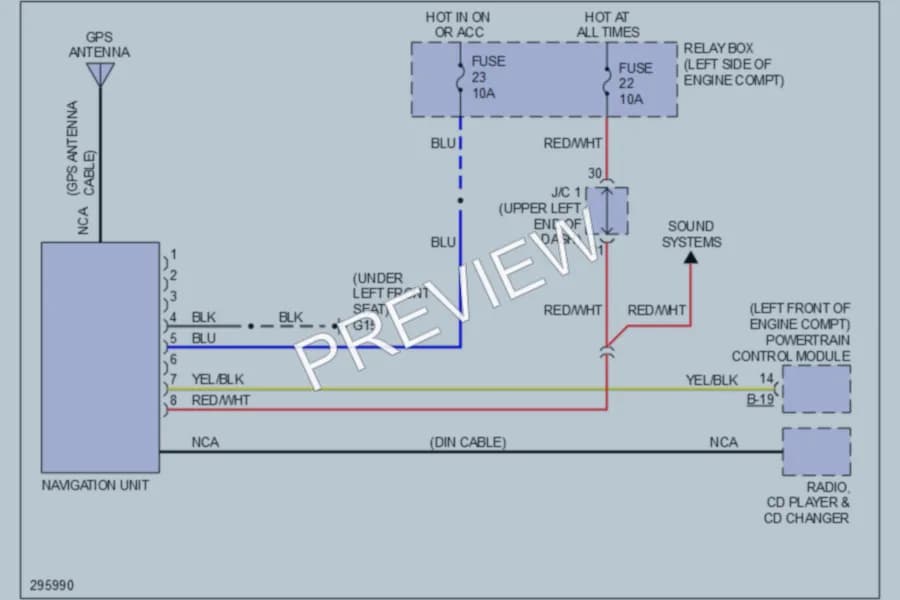 2008 Mitsubishi Galant Navigation wiring diagram preview