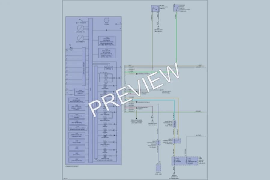 2008 Mitsubishi Lancer Instrument Cluster wiring diagram preview