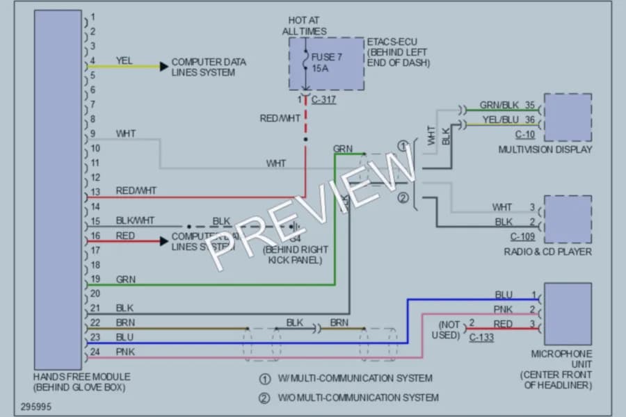 2008 Mitsubishi Lancer Navigation wiring diagram preview