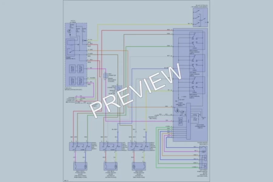 2008 Mitsubishi Lancer Power Windows wiring diagram preview