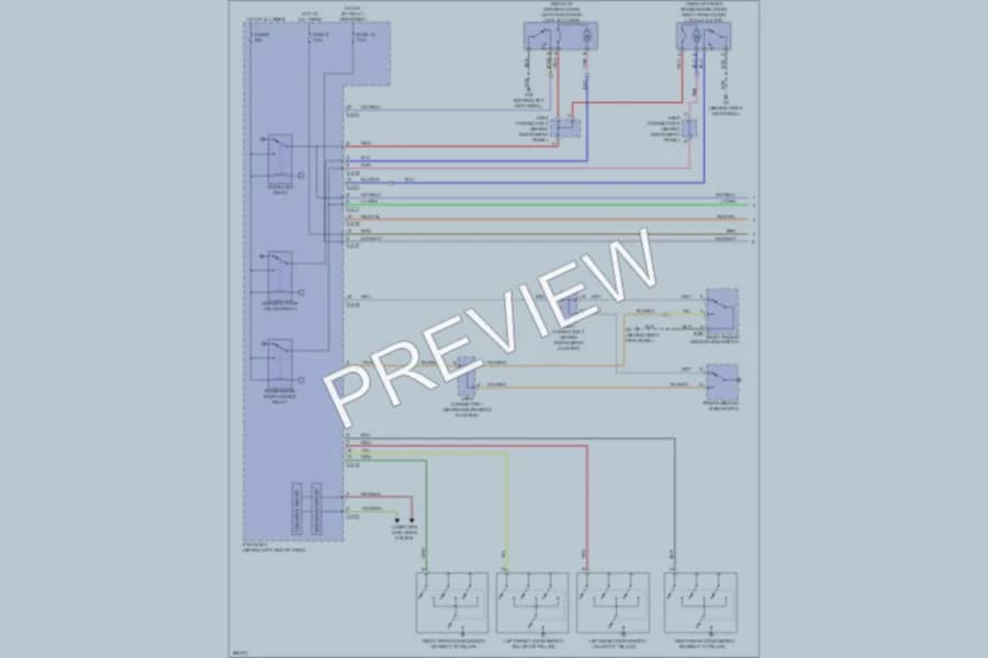 2008 Mitsubishi LancerEvolution Power Door Locks wiring diagram preview