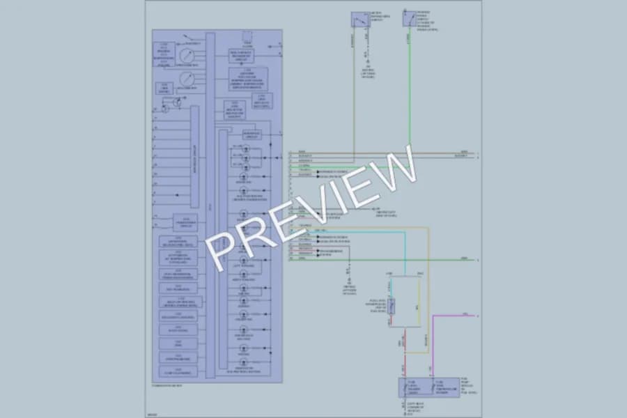 2008 Mitsubishi Outlander Instrument Cluster wiring diagram preview