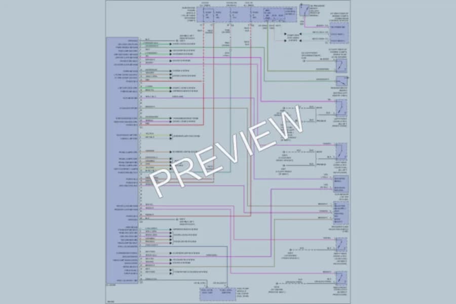 2008 Mitsubishi Raider Instrument Cluster wiring diagram preview