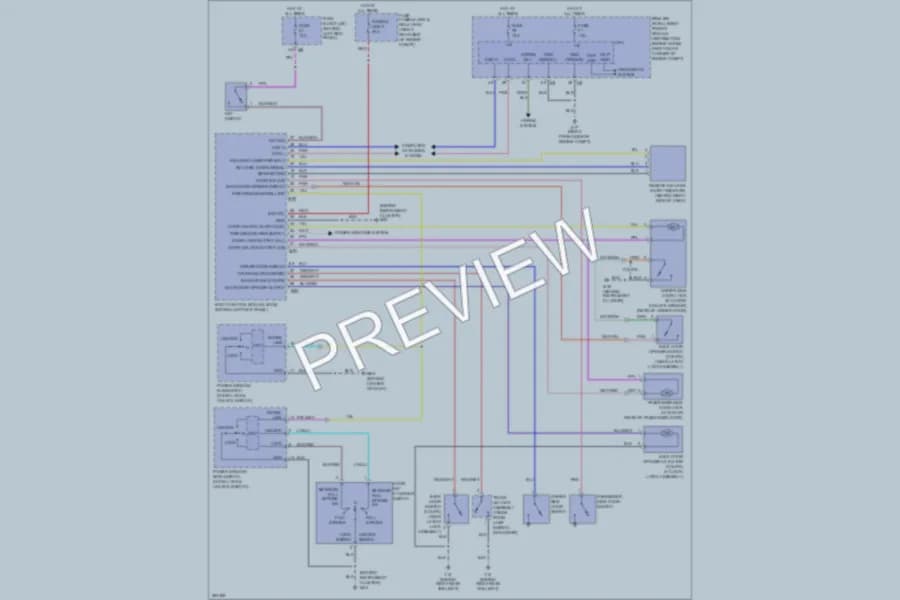 2008 Nissan 350Z Power Door Locks wiring diagram preview