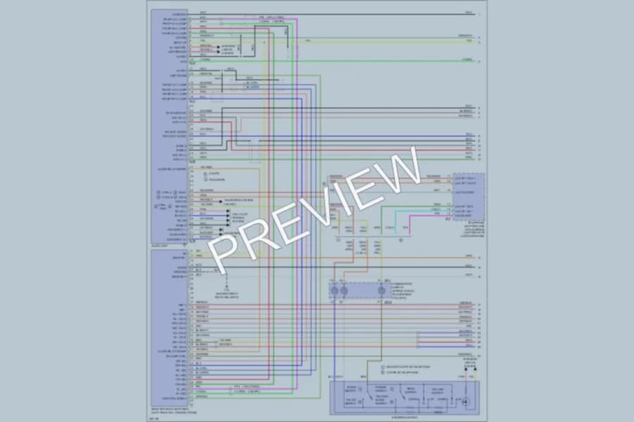 2008 Nissan 350Z Radio wiring diagram preview