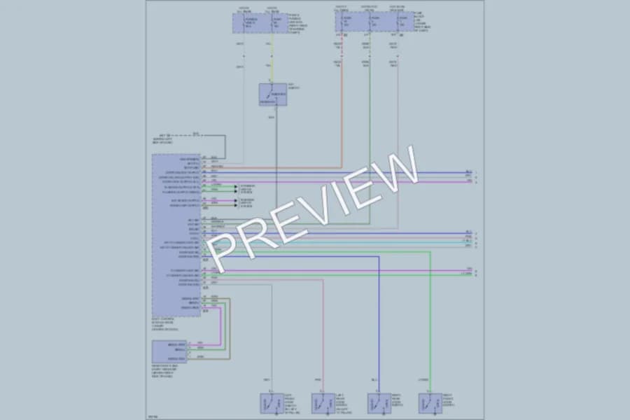 2008 Nissan Frontier Power Door Locks wiring diagram preview