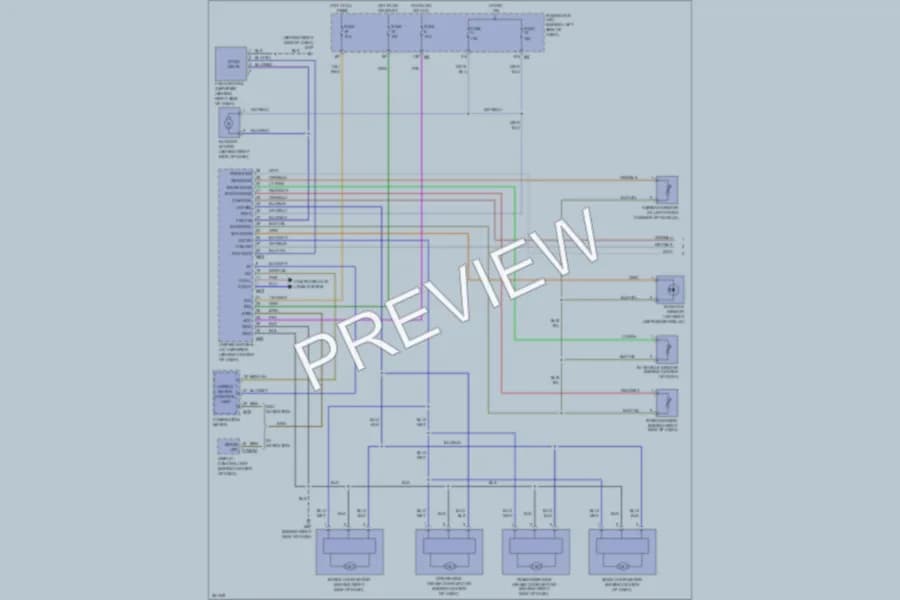 2008 Nissan Maxima Air Conditioning wiring diagram preview