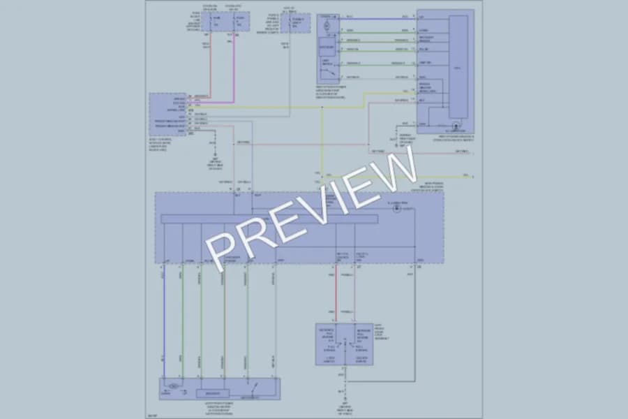 2008 Nissan Maxima Power Windows wiring diagram preview